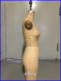 Vintage Antique Wolf Form Co NYC Collapsible Mannequin Dress Form model 1985 #10