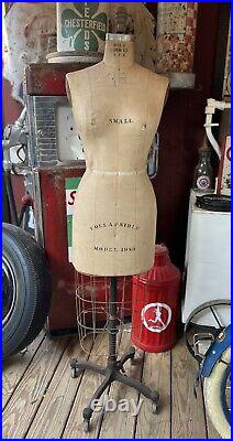 Vintage Antique Wolf Form Company Small Collapsible Dress Form Model 1983