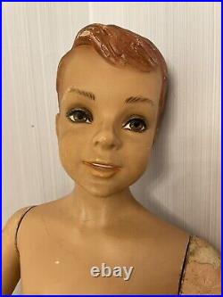 Vintage Child Boy Mannequin 48 Tall With Molded Hair