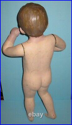 Vintage Department Store Little Boy Wood Mannequin 1930-40s FREE SHIPPING