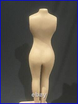 Vintage Dress Form Mannequin 21.5 Tall