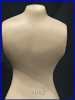 Vintage Dress Form Mannequin 21.5 Tall