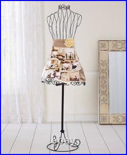 Vintage Dress Form Metal Mannequin Sew Dressmaker Decorative Display Functional