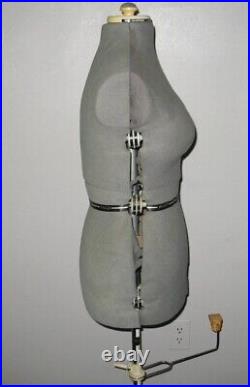 Vintage Dritz My Double Dress Form Adjustable Mannequin Tripod Stand (England)