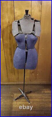 Vintage Female Dress Form 50s Sally Stitch Seamstress. Adjust Body, Stand