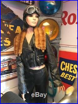 Vintage Female Life Size Mannequin Display With Stand
