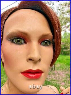 Vintage Female Mannequin Full Realistic Glass Eyes GRENEKER 1980's
