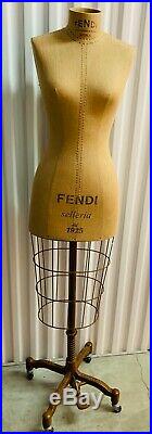 Vintage Fendi Professional Female Dress Form Dressmaker Mannequin