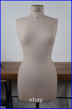 Vintage French Siegel Stockman Paris 46 Dress Form Mannequin Sewing Model 68