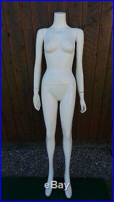 Vintage Full Body Female Mannequin 66 Tall with Shoes