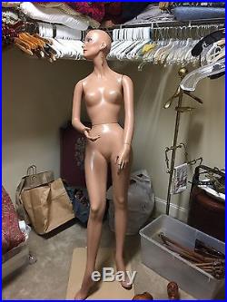 Vintage Full Size Body Female Mannequin Store Display Women