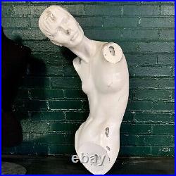 Vintage GRENEKER Female Distressed Woman Mannequin Torso Creepy Weird Oddity