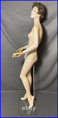 Vintage Greneker (Wolf Vine) Realistic Fiberglass Female Mannequin 26370 C BASE