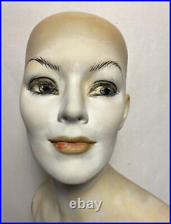 Vintage Greneker (Wolf Vine) Realistic Fiberglass Female Mannequin 26370 C BASE