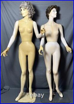 Vintage Greneker (Wolf Vine) Realistic Fiberglass Female Mannequin 26370 C BASE