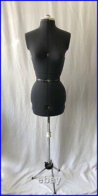 Vintage Mannequin Adjustable Dress Form with Stand (Small, Woman) Seamstress