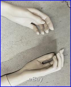 Vintage Mannequin Arms With Hands bendable articulated