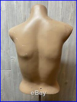 Vintage Mannequin Head Bust Chest Dress Form- Store Display