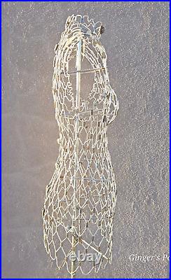 Vintage My Double Adjustable Wire Dress Form Mannequin Model A Right Made USA