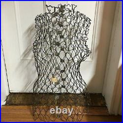 Vintage My Double Dress Form Metal Wire Adjustable