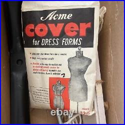 Vintage My Double Dress Form With Box. Papers. Soft Cover For Form. Excellent