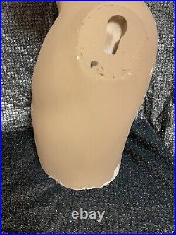 Vintage Plaster Young Boy Mannequin Bust Torso With Molded Hair 22 High