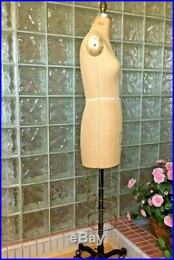 Vintage Professional Wolf Dress Form Size 10 Mannequin Model1983 Collapsible