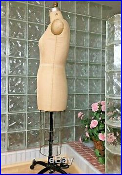 Vintage Professional Wolf Dress Form Size 16 Mannequin Model1992 Collapsible