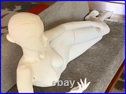 Vintage Ralph Pucci reclining female Mannequin with removable hands and arms