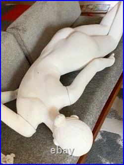 Vintage Ralph Pucci reclining female Mannequin with removable hands and arms
