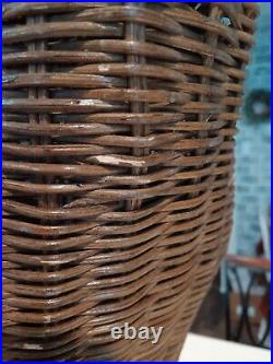 Vintage Rattan/Wicker Dress Form Woman Mannequin