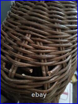 Vintage Rattan/Wicker Dress Form Woman Mannequin