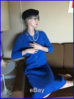 Vintage Store Mannequin Sitting Female Adele Rootstein Wolf Vine 1960 Full body
