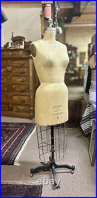 Vintage Superior Model Form Co Collapsable Size 12 Dress Form