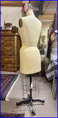 Vintage Superior Model Form Co Collapsable Size 12 Dress Form