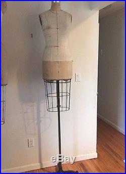 Vintage WOLF DRESS FORM Cage Collapsible MANNEQUINS # 8