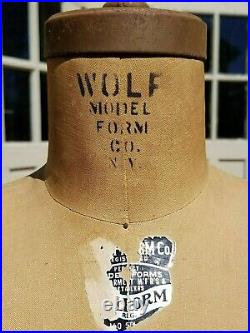 Vintage WOLF Dress Form Designers' Personal 50+Yrs NYC Garment Center 1958/Sz13