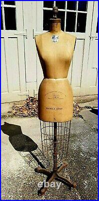Vintage WOLF Dress Form Designers Personal 50+Yrs NYC Garment Center 1959/Size5