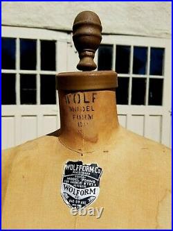 Vintage WOLF Dress Form Designers Personal 50+Yrs NYC Garment Center 1959/Size5