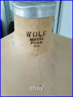 Vintage Wolf Collapsible Dress Form Model 1965 Size 14