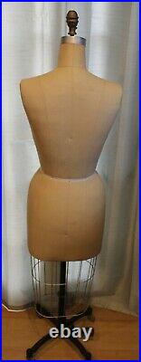 Vintage Wolf Dress Form Company Mannequin Collapsible Model 1988 #8 Up To 84