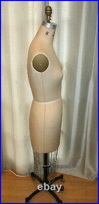 Vintage Wolf Dress Form Company Mannequin Collapsible Model 1988 #8 Up To 84