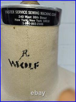 Vintage Wolf Dress Form Mannequin Size 10 New York