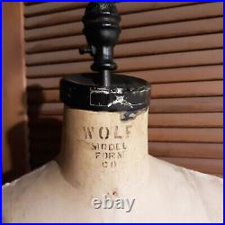 Vintage Wolf Professional Dress Form, Size 9 Collapsible Model 1976 Good Cond