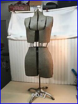 Vintage Woman's Adjustable Dress Form Mannequin Sewing Dress Form 1930s 40s