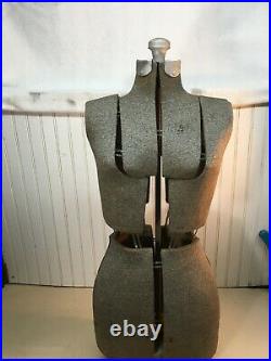 Vintage Woman's Adjustable Dress Form Mannequin Sewing Dress Form 1930s 40s