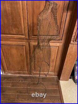 Vintage early Century 1900s Metal Wire Dress Form Mannequin