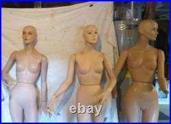 Vintage female full body mannequins lot-3 mannequins