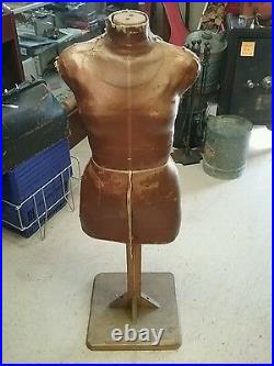 Vintage women's dress form torso mannequins 1900/1930 with stand maybe a singer