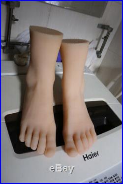 Vivid Top quality silicone girl feet model Vertical foot mannequin flats size 39
